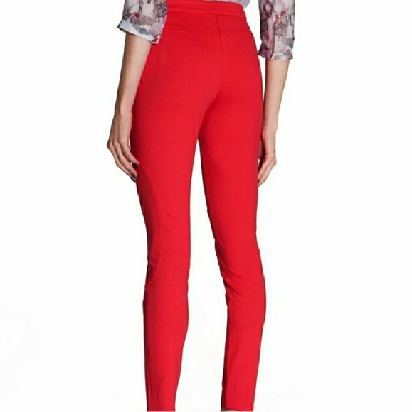 ๐ Ted Baker red/pink side zip moto pants - Picture 1 of 7